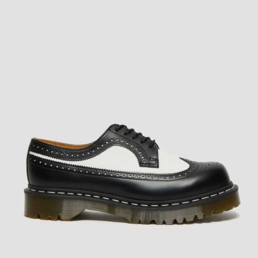 Dr. Martens Black and White Loafers with Air-Cushioned Sole - Picture 7 of 10